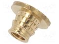 Threaded insert; brass; M3; BN 37896; L: 4.1mm; for plastic TAPPEX KVT-004M3