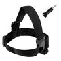 Headband for GoPro, DJI Osmo Action, EKEN, SJCam, Insta360 action cameras + long mounting screw black, Hurtel 5907769372216 5907769372216