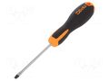 Screwdriver; slot; 3,5x0,6mm; EVOX; Blade length: 75mm BETA BE1201E/3.5X75