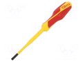 Screwdriver: insulated; slim; slot; 4.5x1mm; Blade length: 100mm BETA BE1274MQF/4.5X100