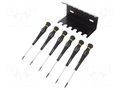 Kit: screwdrivers; precision; Kit: stand; ESD; 6pcs. BERNSTEIN BRN-4-620