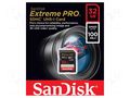 Memory card; Extreme Pro; SDHC; R: 100MB/s; W: 90MB/s; UHS I U3 V30 SANDISK SDSDXXO-032G-GN4IN