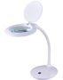 Magnifying desk lamp 230Vac 6W  Ø100mm glass, 5 diopters, SMD LED ML/9101LED-A