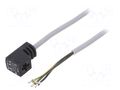 Connection lead; Len: 10m; Øcore: 0.5mm; Cores: 3; Ømax: 5.2mm; 24VDC FESTO KMEB-1-24-10-LED