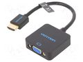 Converter; D-Sub 15pin HD socket,HDMI plug; HDMI 1.4; 0.15m VENTION ACPBB