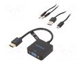 Converter; 0.15m; HDMI 1.4; Support: 3D,Full HD 1080p; black VENTION ACRBB