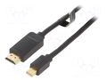 Cable; HDMI plug,mini DisplayPort plug; PVC; HDMI 1.4; Len: 1.5m VENTION HABBG