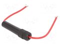 Fuse holder; 6.3x32mm; Imax: 30A; Contacts: brass; Leads: cables OPTIFUSE LPA-07B-16R