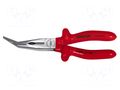 Pliers; insulated,curved,universal,elongated; 200mm BERNSTEIN BRN-13-208-VDE