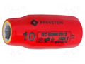Socket; 6-angles,insulated,socket spanner; HEX 10mm; 1/2" BERNSTEIN BRN-16-441-VDE