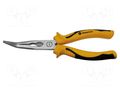 Pliers; curved,half-rounded nose; 205mm BERNSTEIN BRN-3-255-16