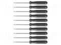 Kit: screwdrivers; slot; 10pcs. BERNSTEIN BRN-4-301-VE10