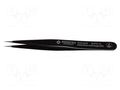 Tweezers; Blade tip shape: sharp; Tweezers len: 110mm; ESD BERNSTEIN BRN-5-072-13