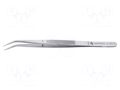 Tweezers; 150mm; Blades: curved; Blade tip shape: flat,rounded BERNSTEIN BRN-5-107-7