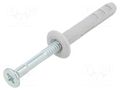 Plastic anchor; with screw; 5x30; zinc-plated steel; N; 100pcs. FISCHER FISCHER-50338