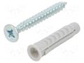 Plastic anchor; with screw; 6x30; SX; 50pcs; 6mm FISCHER FISCHER-70021