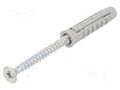 Plastic anchor; with screw; 8x40; SX; 50pcs; 8mm FISCHER FISCHER-70022