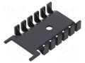 Heatsink: extruded; U; black; L: 24.5mm; W: 24mm; H: 7mm; 21K/W FISCHER ELEKTRONIK FK232SA-220