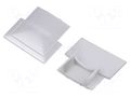 Cap for LED profiles; silver; 10pcs. GTV Poland GTV-ZASGLAX-AL