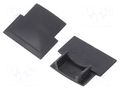 Cap for LED profiles; black; 10pcs. GTV Poland GTV-ZASGLAX-BK