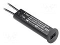 Touchless switch; black; 12VDC,24VDC; with motion detector GTV Poland GTV-WBCUNI-10DIM