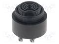 Signaller: sound; buzzer; 12VDC; 90dB; AE20M; IP55; black; Ø43x33mm MOFLASH SIGNALLING AE20M-12