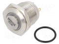 Switch: vandal resistant; Pos: 2; SPST-NO; 2A/48VDC; IP65; OFF-(ON) E-SWITCH PV6H240SS-341