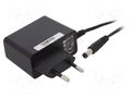 Power supply: switching; mains,plug-in; 12VDC; 1.25A; 15W; 84.13% POS POSC12125A