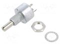 Potentiometer: shaft; single turn; 100Ω; 3W; ±10%; 6mm; linear; 25mm VISHAY PE30L0FL101KAB