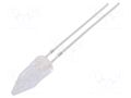 LED; blue; 5mm; 500÷750mcd; 100°; Front: Rocket; 12VDC; No.of term: 2 OPTOSUPPLY OSB5SA58A1B-12V