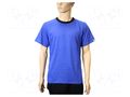 T-shirt; ESD; men's,XL; cotton,polyester,carbon fiber; blue EUROSTAT GROUP ERS-517323025G