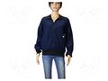 Sweatshirt; ESD; XL; cotton,polyester,carbon fiber; blue (dark) EUROSTAT GROUP ERS-517610830