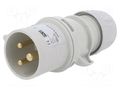 Connector: AC supply; plug; male; 16A; 50VAC; IEC 60309; IP44; PIN: 3 PCE 013-1
