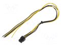 Cable: mains; PCIe 6pin female,wires; 0.45m AKYGA AK-SC-19