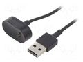 Cable: for smartwatch charging; 1m; 1A; black AKYGA AK-SW-32