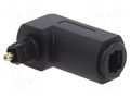 Adapter; Toslink socket,Toslink plug angled GEMBIRD A-OPTL-01