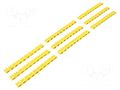 A kit of cable labels; Marking: A,B,C; 4mm; yellow; push-in Goobay GOOBAY-72517