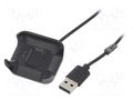 Cable: for smartwatch charging; 1m; 1A; black AKYGA AK-SW-36