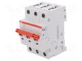 Switch-disconnector; Poles: 3; for DIN rail mounting; 25A; 400VAC ABB SD203/25