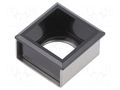 Button holder; 22mm; 61; 21x21mm; Face dim: 24x24mm; Body: black EAO 61-9930.0
