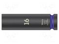 Socket; 6-angles,socket spanner,impact; HEX 16mm; 1/2"; long WERA WERA.05004833001