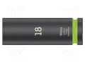 Socket; 6-angles,socket spanner,impact; HEX 18mm; 1/2"; long WERA WERA.05004835001