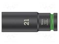 Socket; 6-angles,socket spanner,impact; HEX 21mm; 1/2"; long WERA WERA.05004837001