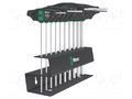 Kit: screwdrivers; inch,Hex Plus key; Kind of handle: T; 10pcs. WERA WERA.05023454001