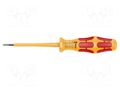 Screwdriver; insulated; slot; 2,5x0,4mm; Blade length: 80mm WERA WERA.05051580001