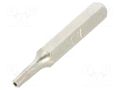 Screwdriver bit; Torx® with protection; T7H; Overall len: 27mm BETA BE1256RTX/7