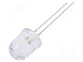 LED; white; 10mm; candle light effect,blinking; 30°; 2.5÷5VDC OPTOSUPPLY OS5WDKA131A