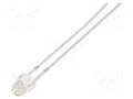 LED; green; 3mm; 100mcd; 100°; Front: convex; 2.9VDC; No.of term: 2 OPTOSUPPLY OSG5DA3VA1A