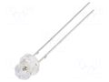 LED; red; 4.85mm; 750÷1120mcd; Front: Diamond; Pitch: 2.54mm; THT OPTOSUPPLY OSR5PAEDD1A-12V