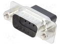 Connector: D-Sub; PIN: 9; plug; male; for cable; crimped; black ENCITECH DBC09-SP-J